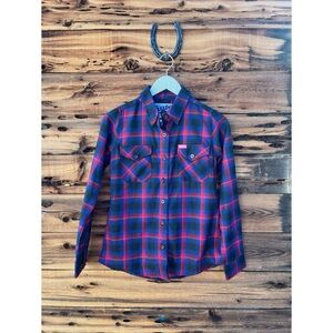 DIXXON FLANNEL CO | Hometown Red Blue Flannel Button Up Shirt S